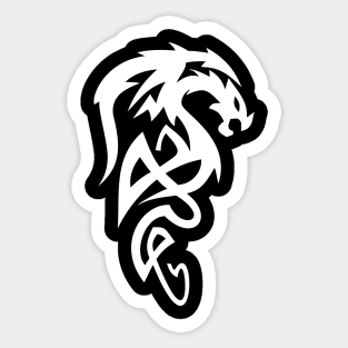 Tribal Dragon Design Sticker